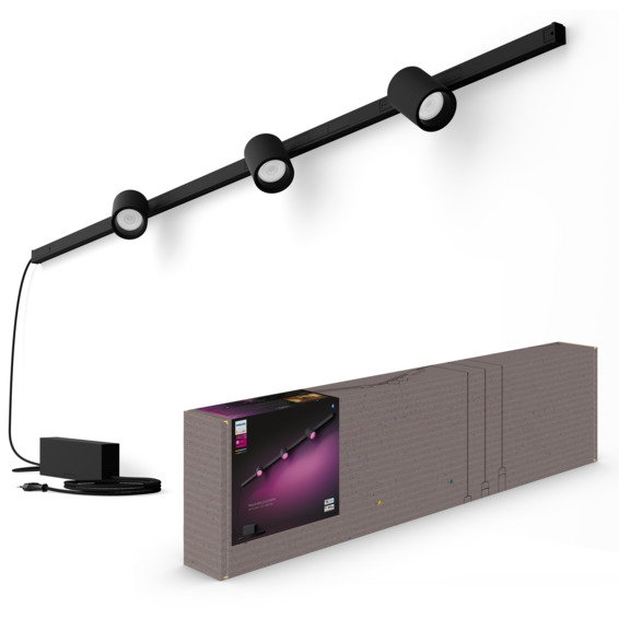 Philips Hue WCA Perifo Vegglampe 3xSpot Sort