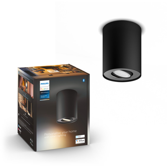 Philips Hue WA Pillar Enkel Spot Utvidelse 5W Sort