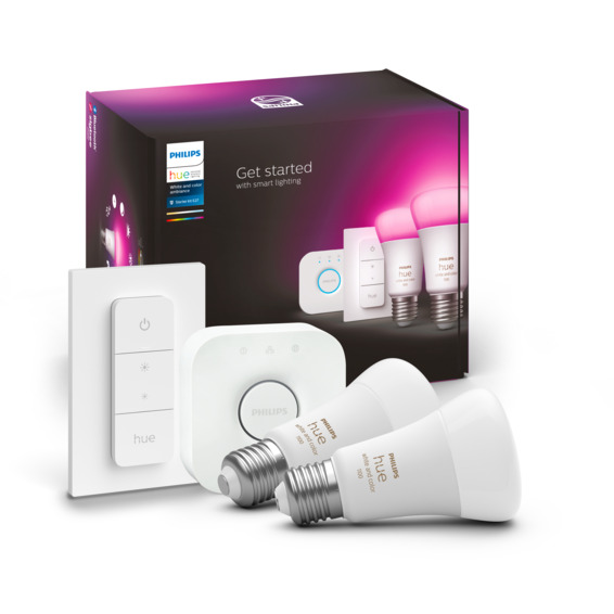 Philips Hue WCA Startsett Lyskilde 9W A60 E27 2pk