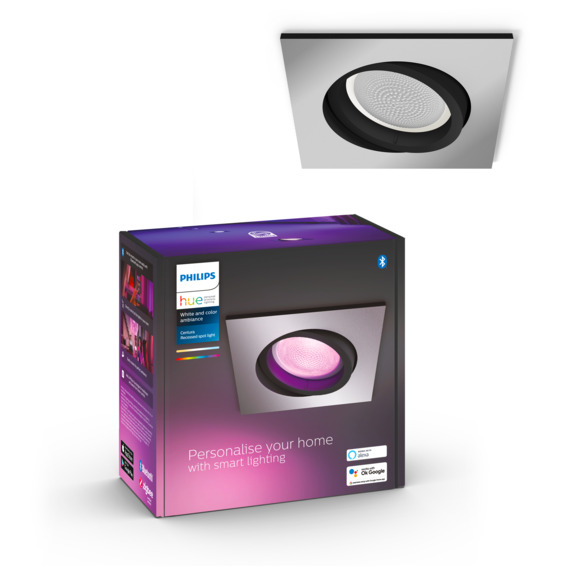 Philips Hue WCA Centura Downlight Firkantet 5,7W Alu