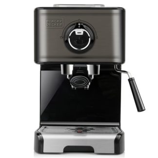 Black & Decker BXCO1200E, Espressomaskin, 1,2 l, Malt kaffe, 1200 W, Sølv