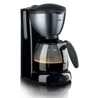 Braun CaféHouse KF 570 Pure AromaDeluxe - Kaffemaskin - 10 kopper - svart/metallisk