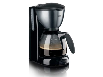 Braun CaféHouse KF 570 Pure AromaDeluxe - Kaffemaskin - 10 kopper - svart/metallisk