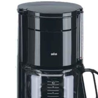 Braun KF 47 plus, Drabe kaffemaskin, 1000 W, Sort