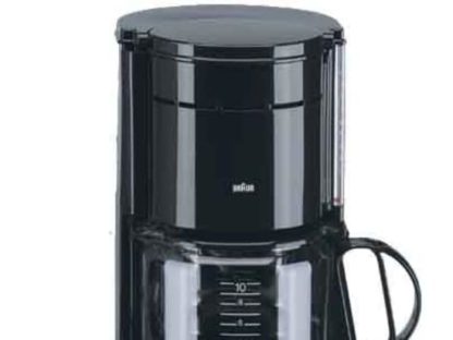 Braun KF 47 plus, Drabe kaffemaskin, 1000 W, Sort