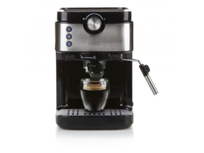 Domo DO711K, Espressomaskin, 0,9 l, Malt kaffe, 1450 W, Sort, Rustfritt stål