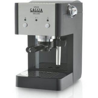 Gran Gaggia Deluxe RI8325 - Kaffemaskine med capuccinatore - 15 bar - sort/krom