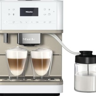 Miele CM 6360, Kombi-kaffemaskin, 1,8 l, Kaffe bønner, Malt kaffe, Innebygd kaffekvern, 1450 W, Hvit