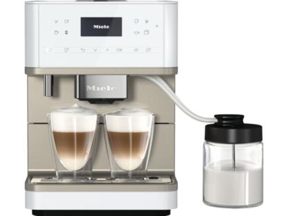 Miele CM 6360, Kombi-kaffemaskin, 1,8 l, Kaffe bønner, Malt kaffe, Innebygd kaffekvern, 1450 W, Hvit