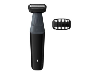 Philips BODYGROOM Series 3000 Hudvennlig kroppstrimmer til dusjen