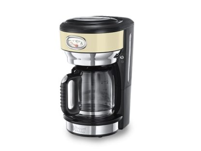 Russell Hobbs Retro 21702-56 - Kaffemaskin - 10 kopper - årgangskrem