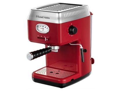 Russell Hobbs Retro, Espressomaskin, 1,1 l, Malt kaffe, 1350 W, Rød