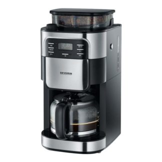 SEVERIN KA 4810 - Kaffemaskin - 10 kopper - rustfritt stål / svart