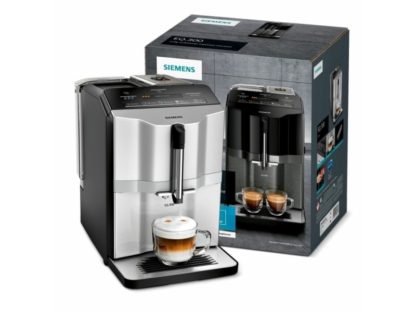 Siemens EQ.300 TI353501DE - Automatisk kaffemaskin med cappuccinatore - 15 bar - svart / sølv