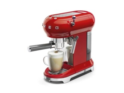 Smeg 50's Style ECF01RDEU - Kaffemaskin med cappuccinatore - 15 bar - rød