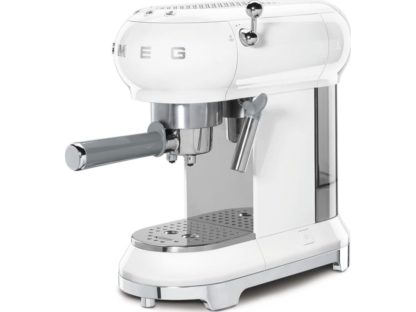 Smeg 50''s Style Espressomaskin ECF01WHEU (hvit), Espressomaskin, 1 l, Malt kaffe, 1350 W, Hvit