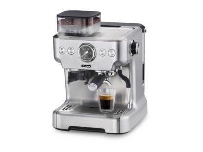 Trisa Barista Plus, Espressomaskin, 2,7 l, Kaffe bønner, Innebygd kaffekvern, 2300 W, Sort, Sølv