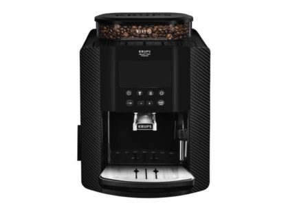 Krups Arabica EA817K, Kombi-kaffemaskin, 1,8 l, Kaffe bønner, Inebygget kaffekværn, Svart