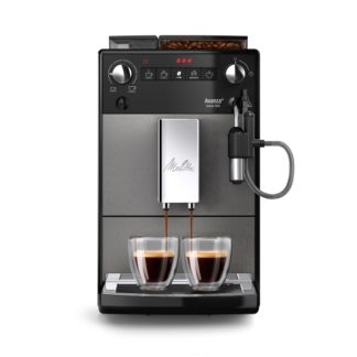 Melitta 6767843, Espressomaskin, 1,5 l, Malt kaffe, Innebygd kaffekvern, 1450 W, Sort, Grå