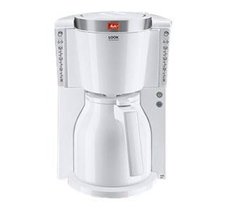 Melitta Look Therm Selection - Kaffemaskin - 12 kopper - hvit / rustfritt stål