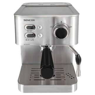 Sencor SES 4010SS, Espressomaskin, 1,5 l, Malt kaffe, 1050 W, Rustfritt stål