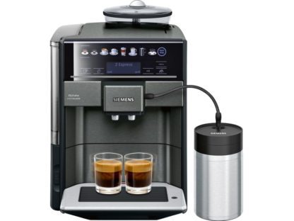 Siemens EQ.6 plus extraKlasse TE657F09DE - Automatisk kaffemaskin med cappuccinatore - 19 bar - mørk inox