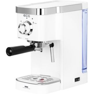 ECG ESP 20301, Espressomaskin, 1,25 l, Kaffe pute, Malt kaffe, 1450 W, Hvit