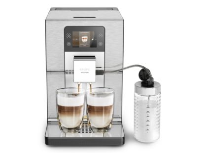 Krups Intuition Experience+ EA877D, Kombi-kaffemaskin, 3 l, Kaffe bønner, Innebygd kaffekvern, 1550 W, Sort, Børstet stål