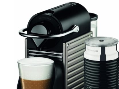 Krups Nespresso PIXIE + Aeroccino, Kapseldrevet kaffemaskin, 0,7 l, Kaffe kapsyl, 1260 W, Beige, Sølv