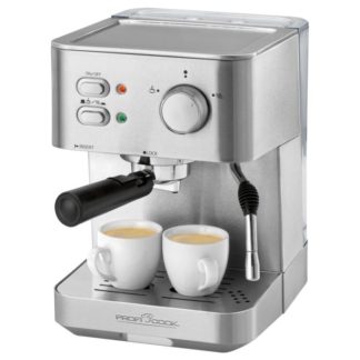 ProfiCook PC-ES 1109, Espressomaskin, 1,5 l, Malt kaffe, 1050 W, Rustfritt stål