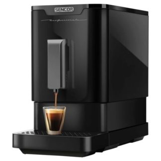 Sencor SES 7018BK, Espressomaskin, 1,1 l, Kaffe bønner, Innebygd kaffekvern, 1470 W, Sort