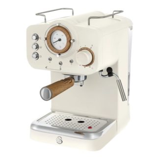 Swan Nordic SK22110WHTN - Kaffemaskin med cappuccinatore - 15 bar - hvit