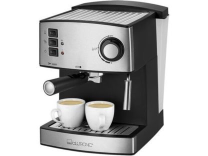 Clatronic ES 3643 - Kaffemaskin med cappuccinatore - 15 bar - rustfritt stål