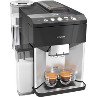 Siemens EQ.500 TQ503D01, Espressomaskin, 1,7 l, Kaffe bønner, Malt kaffe, Innebygd kaffekvern, 1500 W, Sort, Rustfritt stål